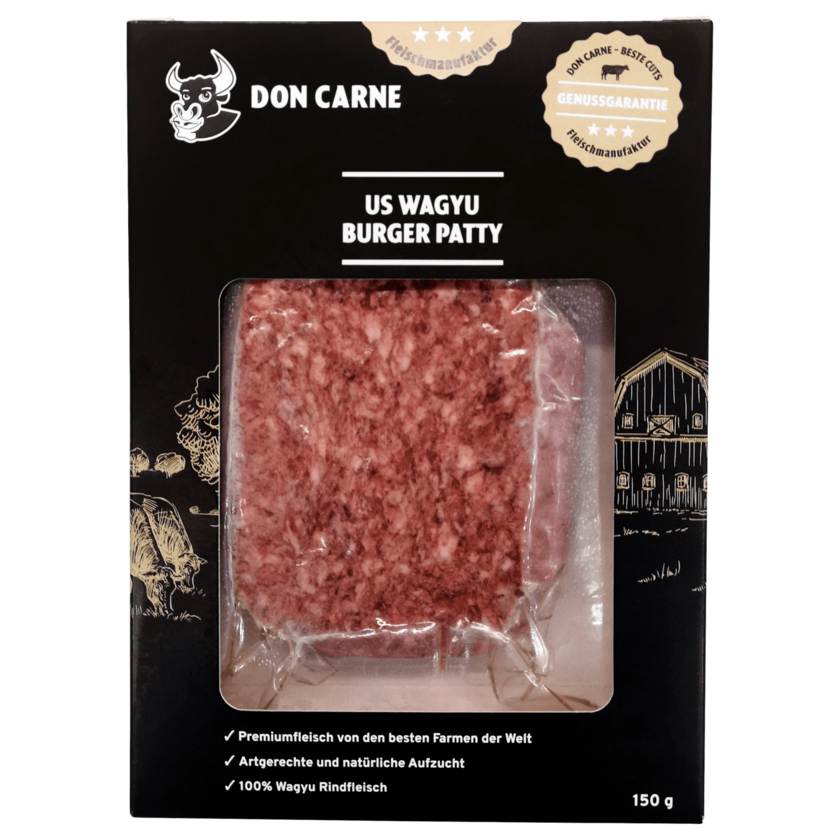Don Carne Wagyu Burger Patty 150g